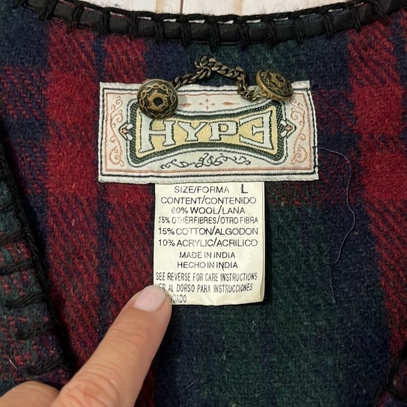 Vintage wool blend Hype vest size L - Picture 3 of 6